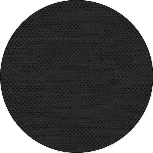 A continuous black circle with a subtle mesh structure reminiscent of the high-quality PAPSTAR tablecloth, Tissue "ROYAL Collection" from PAPSTAR GmbH - ideal for stylishly set tables against a bright white background.