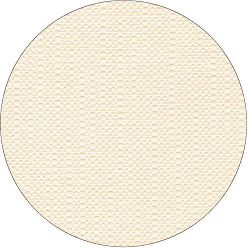 On a white background, there is a circular, beige textured surface with a subtle pattern from the PAPSTAR tablecloth, tissue "ROYAL Collection" from PAPSTAR GmbH.