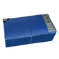 A blue rectangular package PAPSTAR 250 napkins, 3-ply 1/4-fold from PAPSTAR GmbH, each napkin 40x40 cm - eco-friendly and perfect for gastronomy, with product info and logo at the top corner of the packaging.