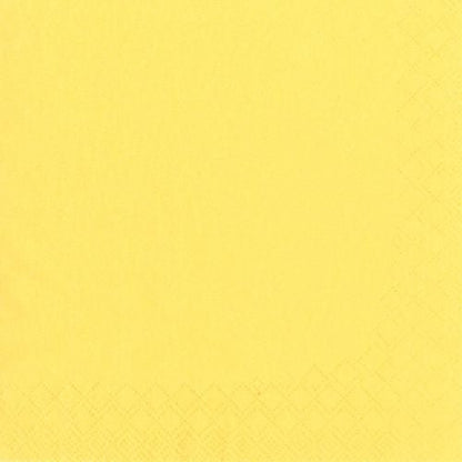 The PAPSTAR 250 napkins, 3-ply 1/4-fold from PAPSTAR GmbH are solid yellow napkins with a subtle diamond pattern - perfect for gastronomy.
