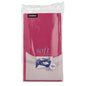 The Starpak tablecloth Soft Selection made of fabric-like fleece in the dimensions 120 x 180 cm is delivered in pink with clear packaging and a table setting label.