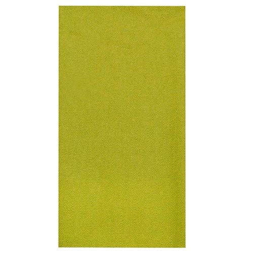 On a white background, there is a rectangular tablecloth by PAPSTAR GmbH, tissue "ROYAL Collection" (120 cm x 180 cm) in plain, solid lime green.