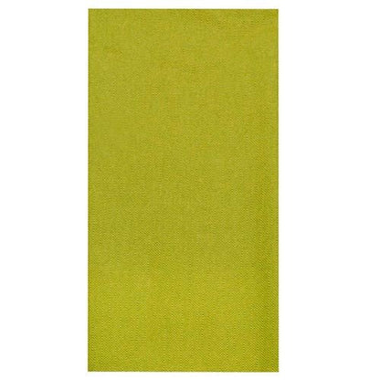 On a white background, there is a rectangular tablecloth by PAPSTAR GmbH, tissue "ROYAL Collection" (120 cm x 180 cm) in plain, solid lime green.