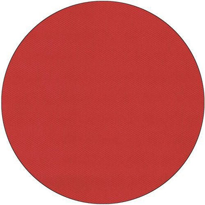 A continuous red circle with a thin black outline on white, with a slightly textured, fabric-like fleece surface, reminiscent of the Starpak tablecloth “Soft Selection” by Starpak.