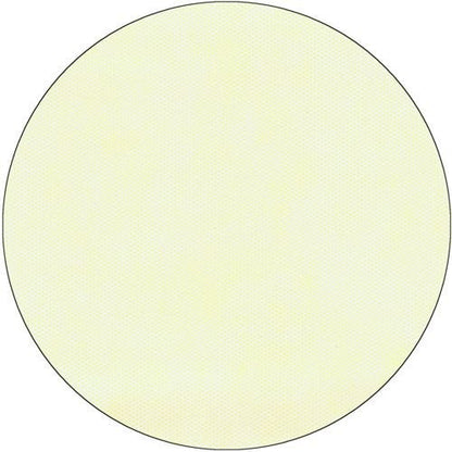A simple, light yellow circle with a thin black outline on white, whose smooth and even color reflects the soft selection style of the Starpak tablecloth, fabric-like fleece by Starpak.