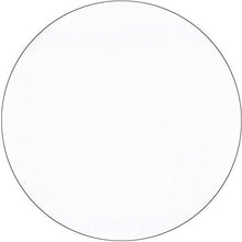 A simple white circle with a thin black outline on a white background, reminiscent of the understated elegance of the fabric-like Starpak “Soft Selection” tablecloth.