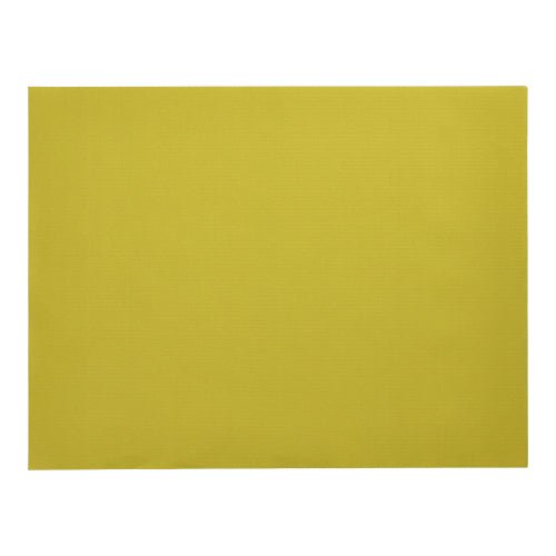 A plain yellow PAPSTAR 100 placemats, paper 30 x 40 cm from PAPSTAR GmbH is shown on a white background - perfect as eco-friendly paper placemats for your dining table.