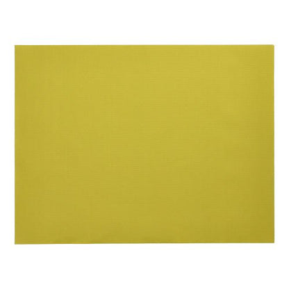 A plain yellow PAPSTAR 100 placemats, paper 30 x 40 cm from PAPSTAR GmbH is shown on a white background - perfect as eco-friendly paper placemats for your dining table.