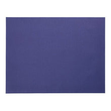 A 30 x 40 cm dark blue paper placemat from the PAPSTAR GmbH set PAPSTAR 100 placemats stands on a white background.