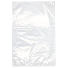 A PAPSTAR 100 edge-sealed bag, PA/PE transparent, from PAPSTAR GmbH, is depicted on a plain white background. The rectangular bag shows visible folds and creases, ideal for food storage.