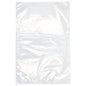 A PAPSTAR 100 edge-sealed bag, PA/PE transparent, from PAPSTAR GmbH, is depicted on a plain white background. The rectangular bag shows visible folds and creases, ideal for food storage.