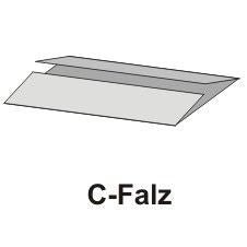 A side view of the PAPSTAR towel paper C-fold (31x25 cm, natural, 1-ply, 180 sheets) shows that it is folded twice inward on both sides into a "C" shape, made from environmentally friendly recycled material.