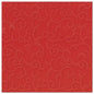 The PAPSTAR 50 napkins "ROYAL Collection" 1/4-fold, 40 x 40 cm in red, from PAPSTAR GmbH have a subtle, embossed snail pattern across the entire surface for an elegant textured look.