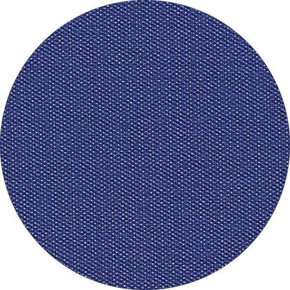 A close-up of a round blue Starpak 20 table cover, fleece “Soft Selection Plus” (80 x 80 cm), showing its fabric-like texture with intricately woven threads.