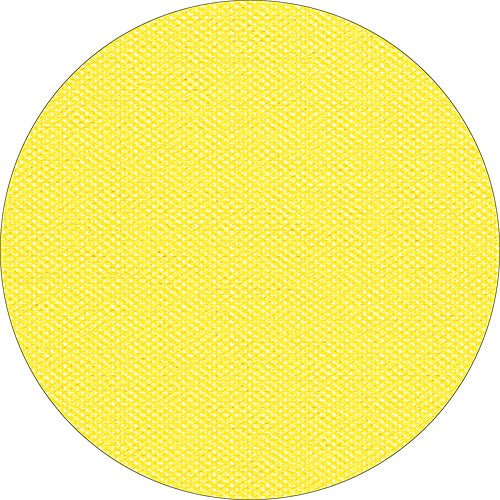 A solid yellow circle with a textured, woven pattern, inspired by the Starpak tablecloth "soft selection plus" from Starpak, is shown on a white background.