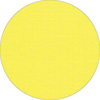 A solid yellow circle with a textured, woven pattern, inspired by the Starpak tablecloth "soft selection plus" from Starpak, is shown on a white background.