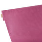 Depicted is a partial roll of Starpak tablecloth, fabric-like, fleece "soft selection plus" against a white background, with the solid pink material slightly unrolled.