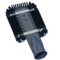 The radiator nozzle from Diversey Deutschland GmbH & Co. OHG is a gray attachment with bristles and air holes, suitable for TASKI vento/dorsalino/smart vacuum cleaners, optimized for improved cleaning performance (1 piece per package).