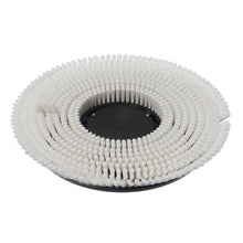 The Diversey wet shampoo brush (Ø 43 cm) features dense, concentric bristles on a black base, ideal for carpet cleaning with TASKI ergodisc 165, 200, or duo. Delivered as a single piece per package.