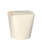 The 50 pasta boxes from PAPSTAR GmbH, white cardboard, are sturdy, upright-standing take-away containers made of white paper with a folded lid - ideal for transporting food in the catering industry or as practical pasta boxes.