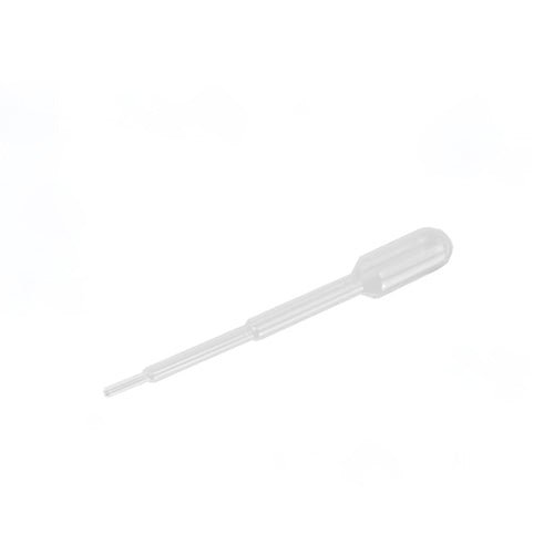 The Starpak 100 Pipettes, PE transparent from Starpak are clear disposable pipettes made of polyethylene with a bulb and a narrow tip for precise liquid dosing, depicted on a simple white background.