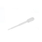 The Starpak 100 Pipettes, PE transparent from Starpak are clear disposable pipettes made of polyethylene with a bulb and a narrow tip for precise liquid dosing, depicted on a simple white background.