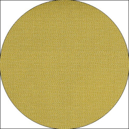 A close-up of the Starpak tablecloth, fabric-like, fleece "soft selection plus" shows a circular spot of yellow fabric with a diagonally woven structure. The fabric appears smooth and tightly woven against a white background.