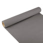 A partially unrolled table runner from PAPSTAR GmbH, Tissue “ROYAL Collection” (3 m x 40 cm), with elegant design, lies on a white surface and reveals the brown cardboard tube in its center.