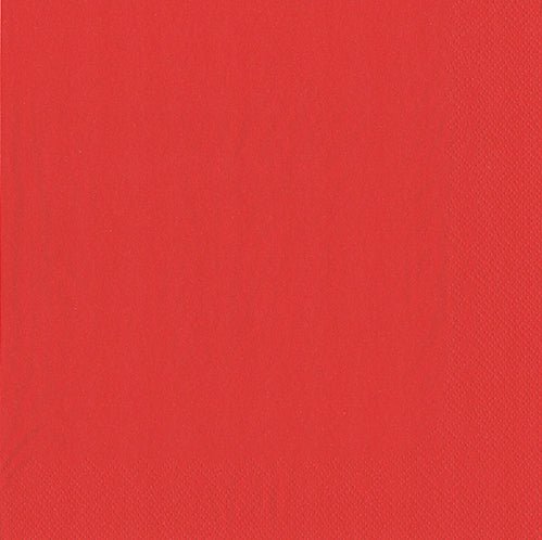 The 50 napkins from PAPSTAR GmbH are simple, solid-colored, bright red, 2-ply, square napkins with a slight edge structure in the format 40 cm x 40 cm and folded in 1/4 format.