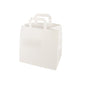 A PAPSTAR white paper carrier bag (25x26x17 cm) with a handle from PAPSTAR GmbH, photographed as a single pack against a white background.