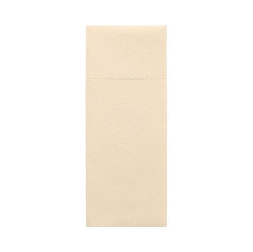 A single Starpak 480 cutlery bag made of Airlaid (40 x 33 cm, with cutlery fold) is visible against a white background; The visible tab emphasizes the artificial presentation at the top.