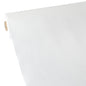 The Starpak tablecloth, fabric-like fleece "soft selection" (40 m x 1.18 m) in white is partially unrolled, showing its smooth, light structure and the visible cardboard core.