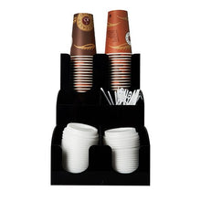 The Starpak "To Go" cup and lid dispenser includes brown and white disposable cups, stir sticks, and lids—perfect for any to-go set. Sold as a set of 2 boxes. Brand: Starpak.