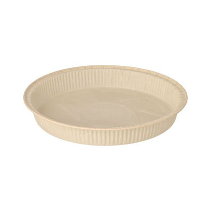 The PAPSTAR 25 baking molds "pure" round brown from PAPSTAR GmbH are round, brown disposable baking molds made from environmentally friendly material - ideal for sustainable food distribution.