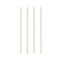 Four PAPSTAR 100 straws, paper "pure" (Ø 6 mm, 20 cm) from PAPSTAR GmbH are arranged vertically on a white background, highlighting their eco-friendly and biodegradable alternative for environmentally conscious drinking.
