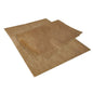 Two overlapping PAPSTAR wrapping papers, parchment substitute 35 cm x 25 cm greaseproof from PAPSTAR GmbH, lie on a white background. The wavy corner of a sheet emphasizes its thin, semi-transparent, greaseproof texture.