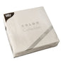 A sealed pack of 30 white 2-ply napkins "PUNTO" (38x38 cm, 1/4 fold) from PAPSTAR GmbH with a subtle dot pattern – ideal for elegant table decoration.
