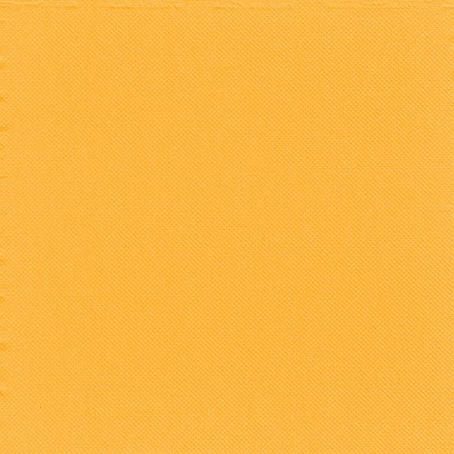 A close-up of a solid yellow-orange textured fabric with a subtle diagonal weave, ideal for table decorations or paired with 30 two-ply “PUNTO” napkins (1/4-fold, 38 x 38 cm) from the PAPSTAR A company specializing in eye-catching table decorations.