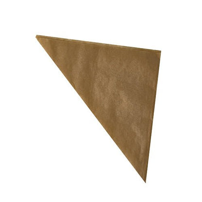 A single PAPSTAR 1000 cone bags parchment substitute, greaseproof from PAPSTAR GmbH is folded diagonally into a triangle and displayed against a plain white background.