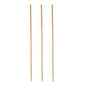 Three straws from PAPSTAR GmbH "pure" (Ø 4mm, 20cm) are arranged vertically on a white background, reminiscent of the eco-friendly and robust PAPSTAR straws from the 100-pack.