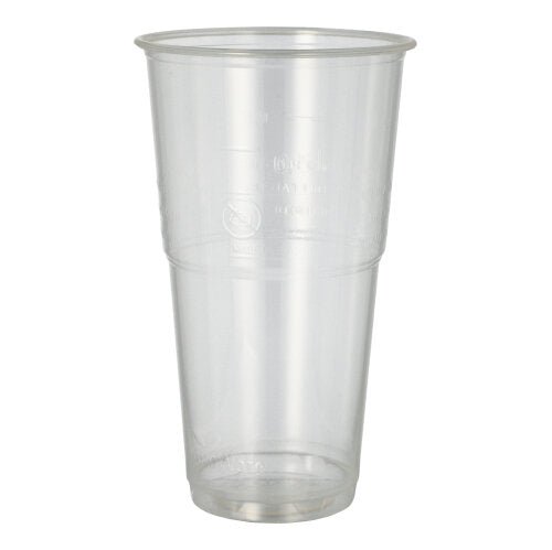 The PAPSTAR cold drink cup PLA "pure", crystal clear with foam rim (12 pieces) from PAPSTAR GmbH is perfect as a biodegradable cold drink cup for environmentally friendly refreshments.