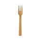 A PAPSTAR fork made of bamboo "pure", 16.5 cm, environmentally friendly by PAPSTAR GmbH with four prongs lies centrally on a white background.