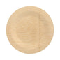 The PAPSTAR 10 plates bamboo "pure" round from PAPSTAR GmbH is a light, round disposable plate with natural grain and visible seam – ideal for sustainable and biodegradable tableware use.