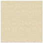 A sand-colored PAPSTAR GmbH ROYAL Collection napkin (40x40 cm, 1/4-folded) shows a repeating pattern of vertical, stylized leaf outlines reminiscent of the elegant designs of high-quality napkins.