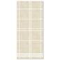 The PAPSTAR 50 napkins "ROYAL Collection" 1/6-fold 48x33 cm by PAPSTAR GmbH impress with their beige-white grid design and offer a woven look, inspired by the ROYAL Collection – ideal for enhancing any stylishly set table.