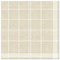 The PAPSTAR 50 napkins "ROYAL Collection" 1/4-fold 40 x 40 cm sand by PAPSTAR GmbH are high-quality beige napkins with a textured surface and subtle checkered pattern, ideal for those seeking high-quality napkins.