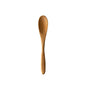 A 13.5 cm PAPSTAR coffee spoon made of bamboo "pure", environmentally friendly and sustainable, by PAPSTAR GmbH - presented against a white background as an eco-friendly alternative in a pack of 10.