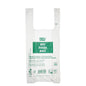 The transparent PAPSTAR knot bag on a roll (47x22 cm, 150 pieces) from PAPSTAR GmbH is made of biodegradable bio-film and features a banderole with product information in multiple languages.