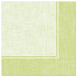 The PAPSTAR GmbH 50 napkins "ROYAL Collection" 1/4-fold, 40 x 40 cm in green, have a double-stitched white line at the edge and a textured appearance - ideal for festive occasions.