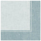A close-up of a PAPSTAR 50 napkins "ROYAL Collection" 1/4 fold 40 x 40 cm blue from PAPSTAR GmbH, showing a deep blue color with a darker edge and visible seams, depicted on a plain white background.